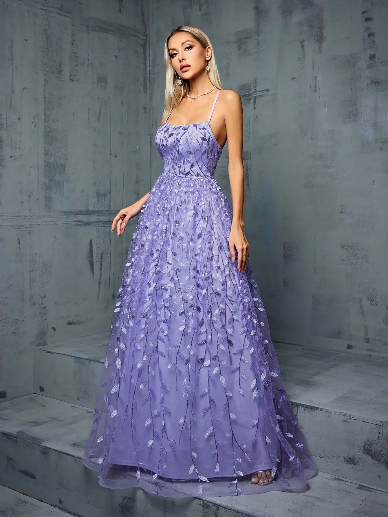 Mgiacy Halter Sequin splicing Cross Band Long elegant dress Evening Gown Ball Dress Party dress