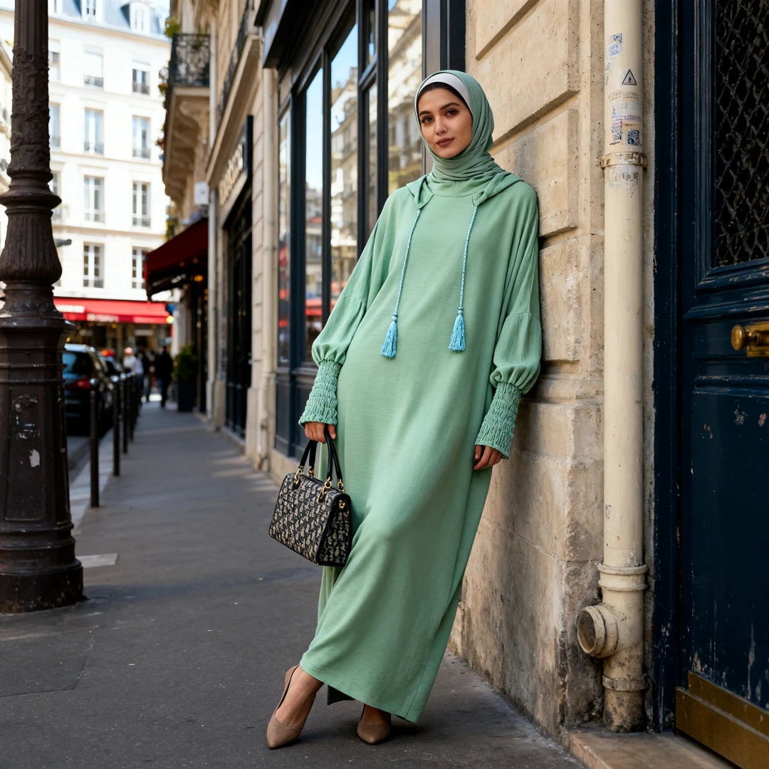Eid Muslim Dress for Women Eid Abaya Morocco Ramadan Jilbab Hooded Prayer Dresses Vestido Kaftan Islam Dubai Arab Long Robe 2026