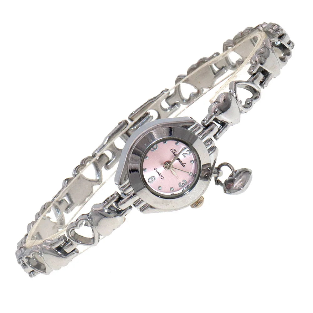 Hollow Out Heart Women Bracelet Watch Fashion Valentine's Day Gift Quartz Ladies' Clock Small Dial Delicate Woman Wristwatch