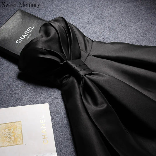 Customized Black Short Prom Dresses Girl Women Sexy Robe Princess Banquet Party Dress Gradaution Performance Formal Gowns