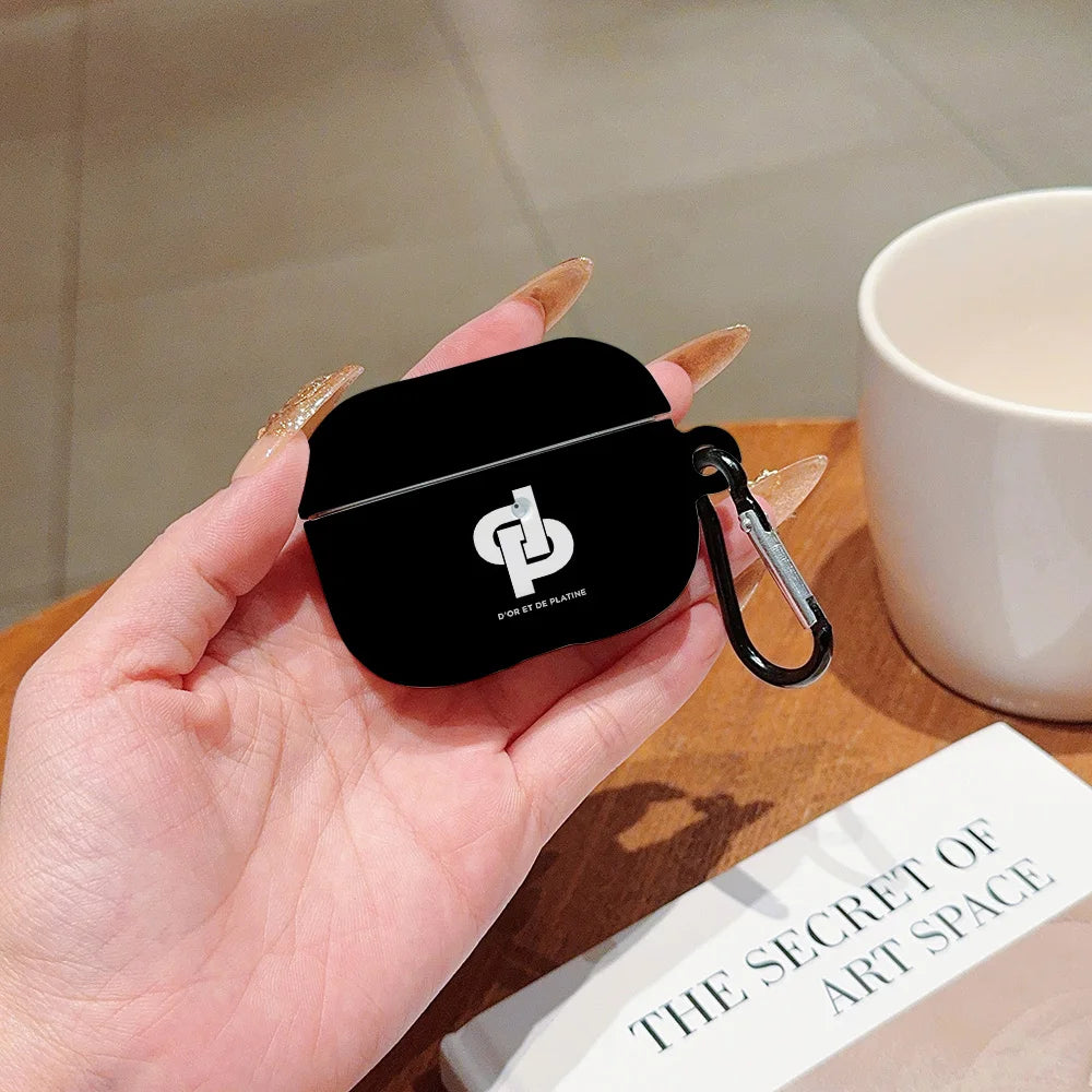 Hot Rapper Shockproof Protective Glossy HD Hard PC Earphone Cover Case For AirPods 1 2 3 4 Pro Pro2 J-JuL-L-with Metal Hook